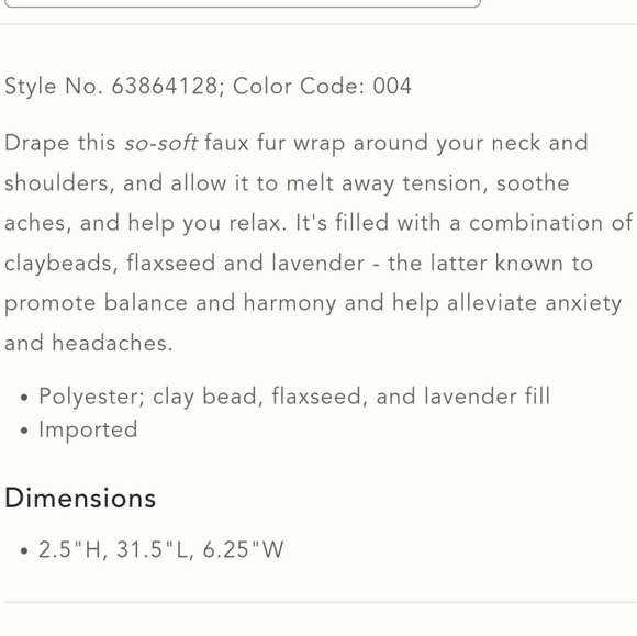 Anthropologie Luxe Dyed Faux Fur Neck Wrap - grey - Picture 3 of 9